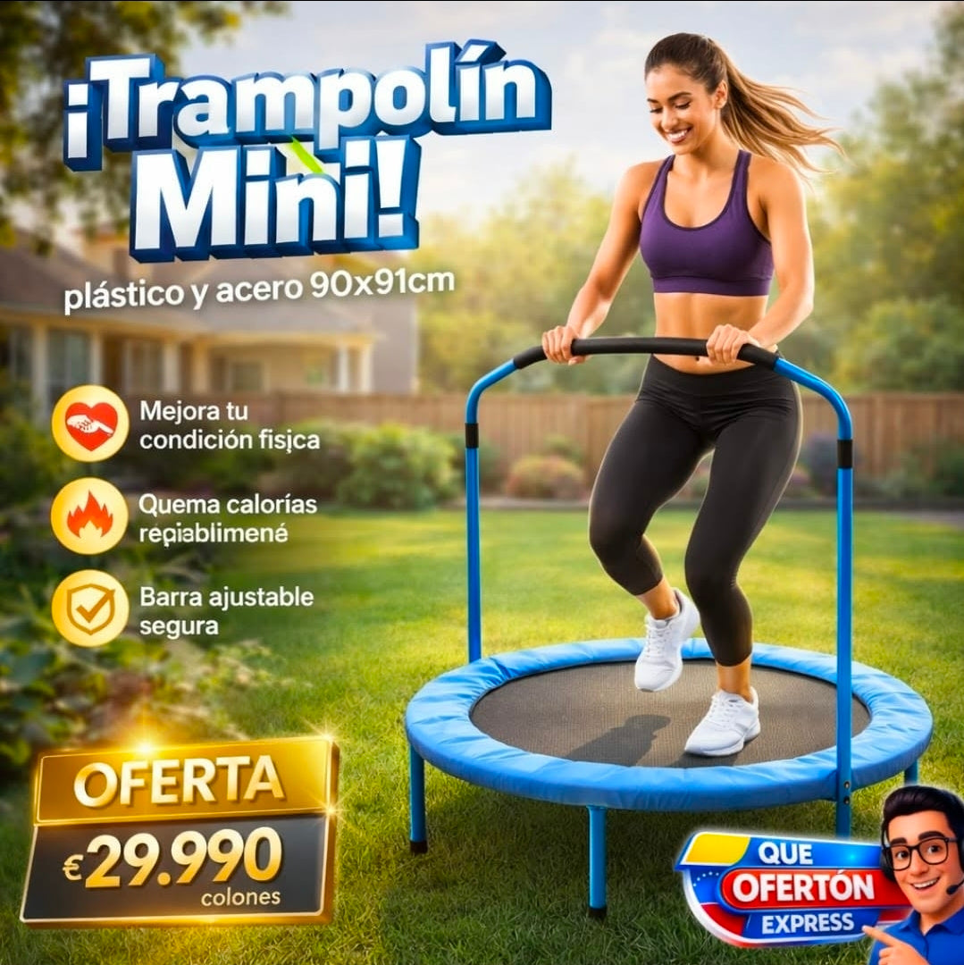 🏃‍♂️ Mini Trampolín de Ejercicio 36”💪