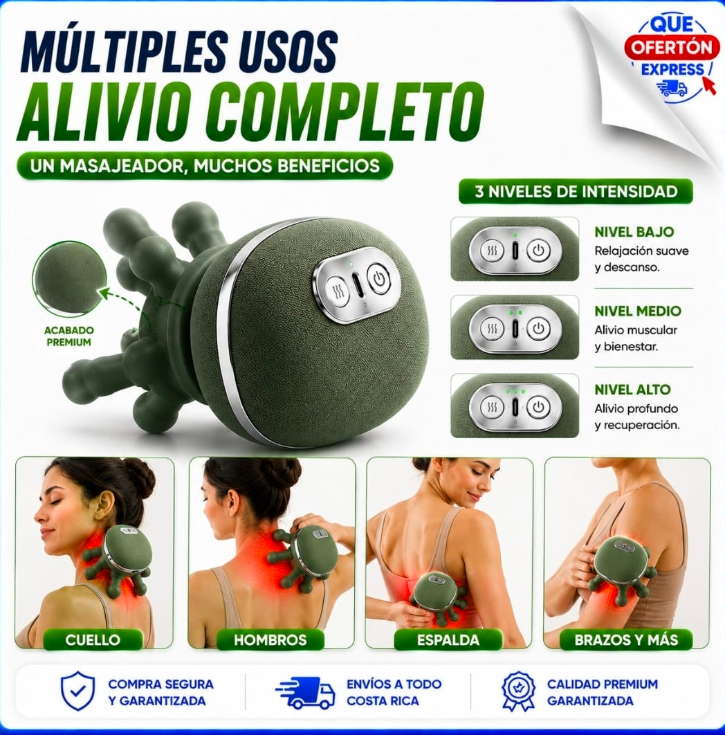 💆‍♂️ ¡MASAJEADOR TIPO MANO ELÉCTRICO INTELIGENTE PARA CUELLO Y HOMBROS! 💆‍♀️
