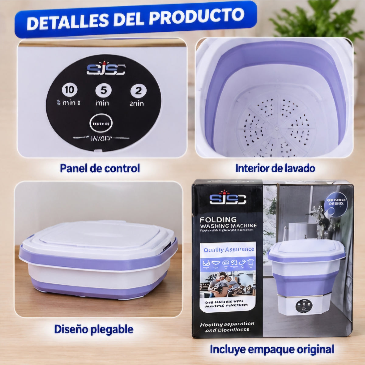 🧺✨ LAVADORA PORTÁTIL PLEGABLE