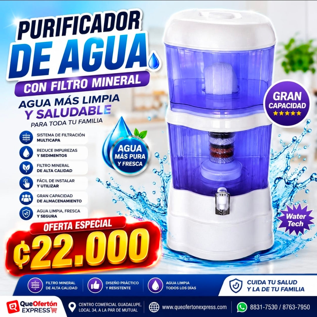 💧 ¡Filtro Purificador de Agua Mineral! 💧