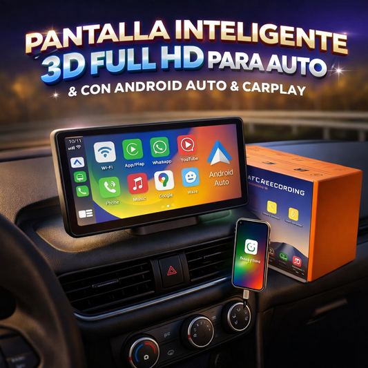 🚗✨ Pantalla Inteligente 3D Full HD para Auto ✨🚗