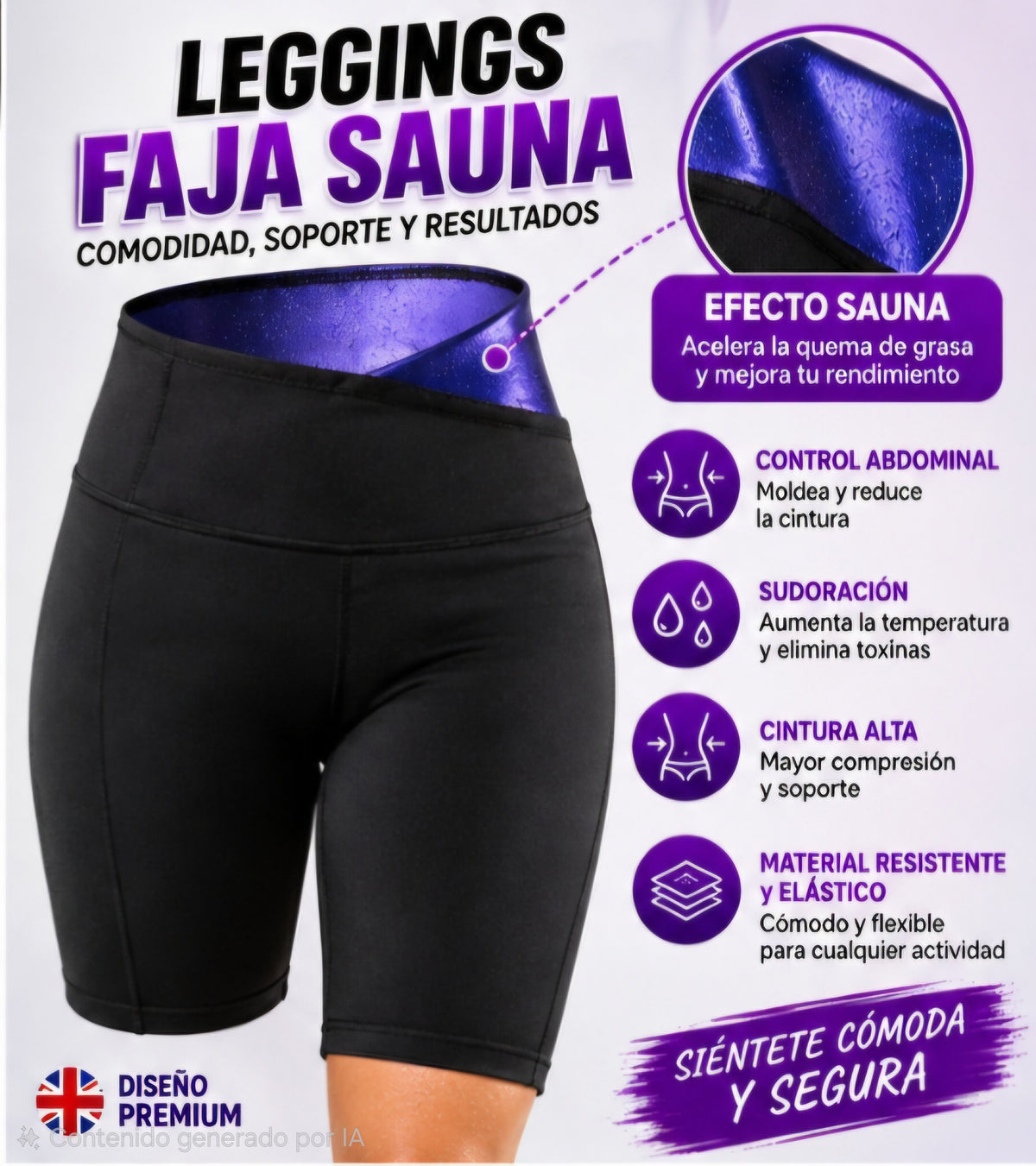 🔥 LEGGINGS FAJA EFECTO SAUNA 🔥