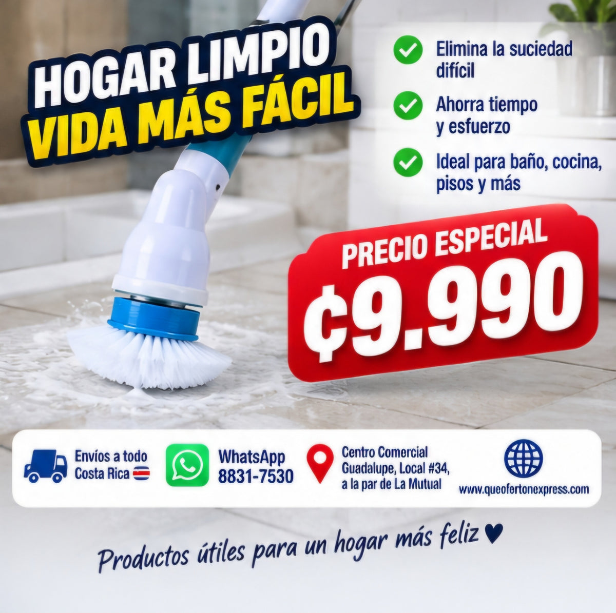 Cepillo de Limpieza Inalámbrico - @MagicClean