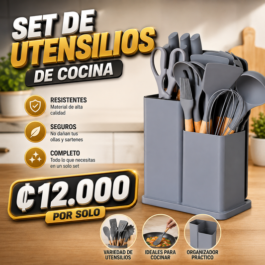 🍳✨ SET DE UTENSILIOS DE COCINA BOSCO