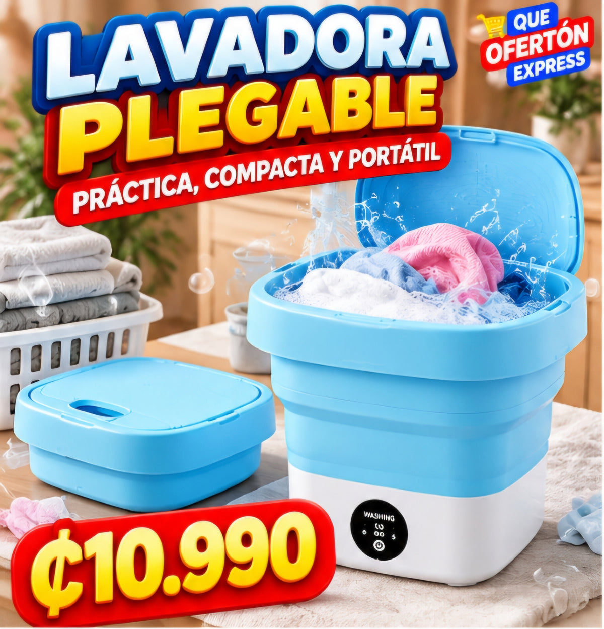 Mini Lavadora portátil Speed Clean 8L