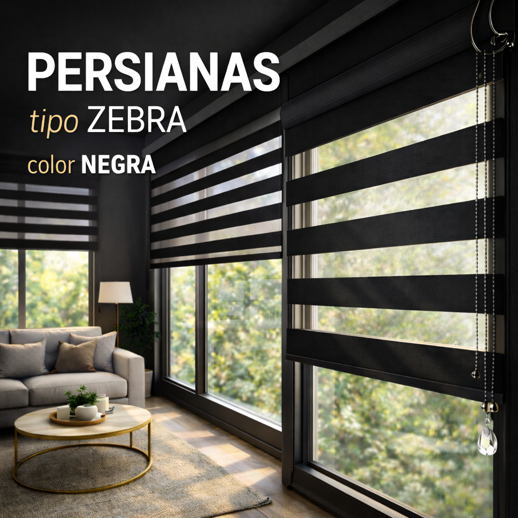 💡🦓 Persiana Tipo Zebra – ✨Estilo Moderno y Elegante ✨