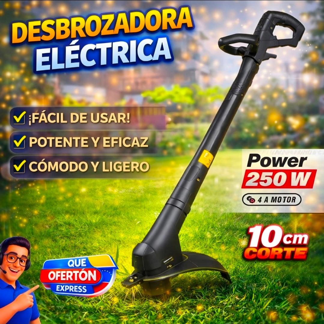 🌿✂️ CORTADORA DE CÉSPED / DESBROZADORA ELÉCTRICA 250W ✂️🌿