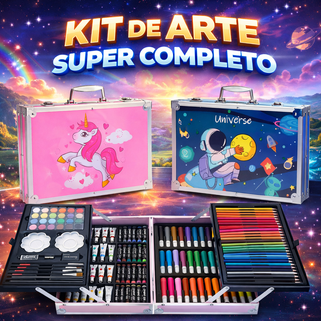 🎨✨ Kit de Arte 145 Piezas – Súper Completo y Creativo ✨🎨
