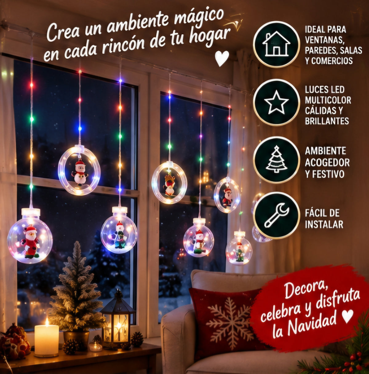 🎄✨ GUIRNALDA NAVIDEÑA DE ARO CON ESFERAS ✨🎄