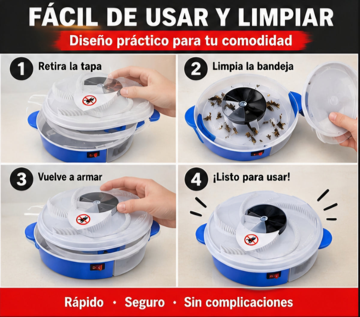 🪰✨ TRAMPA ELÉCTRICA PARA MOSCAS