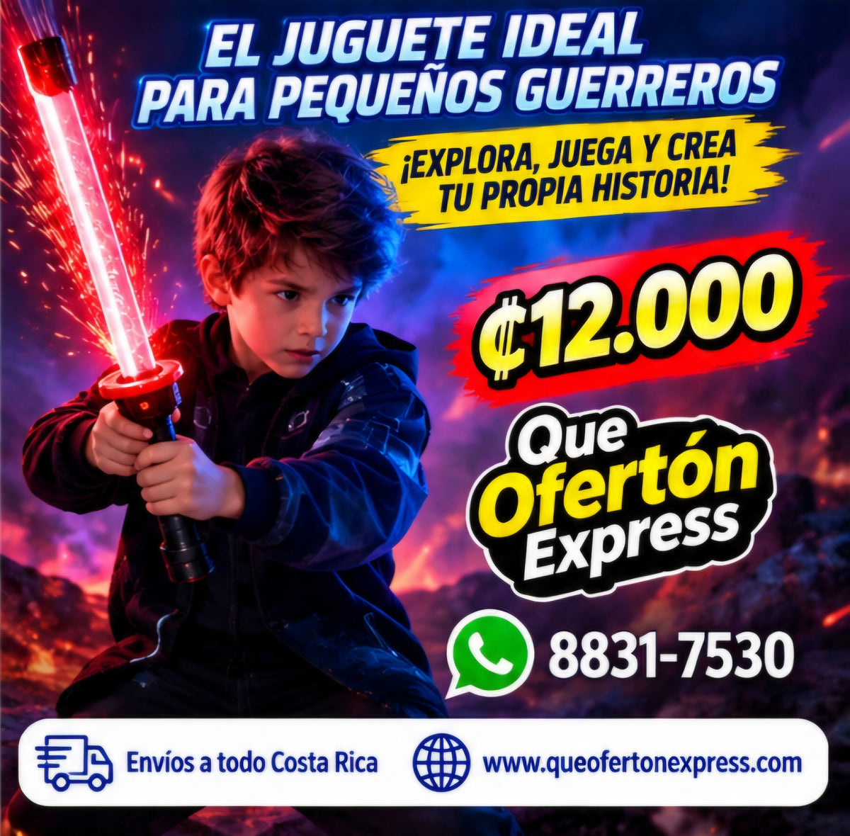⚔️ ESPADA LUMINOSA CON CHISPAS AUTOMÁTICAS