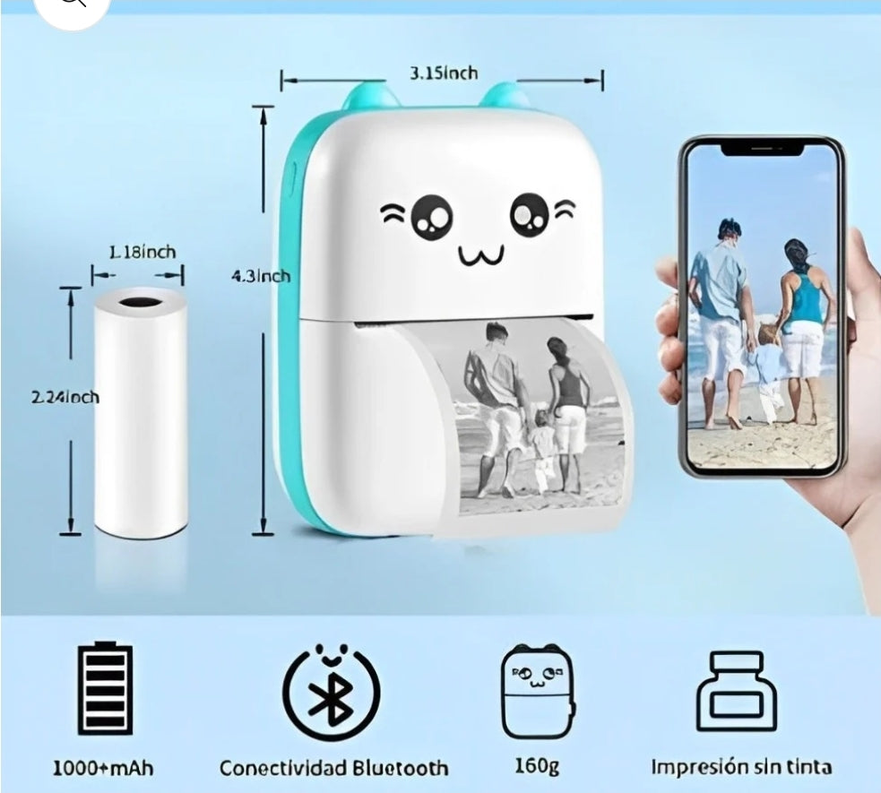 MINI IMPRESORA TÉRMICA PORTATIL