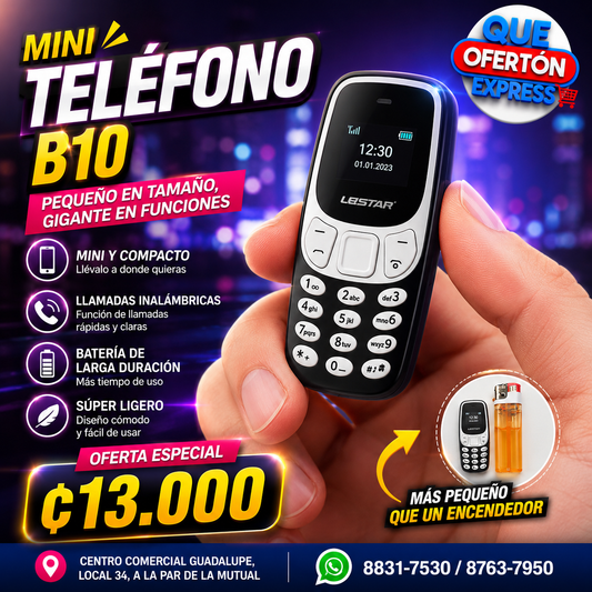 📱 MINI TELÉFONO B10 – ESTILO CLÁSICO 📱