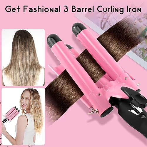 Plancha Rizadora Triple Barril – Ondas Perfectas en Minutos