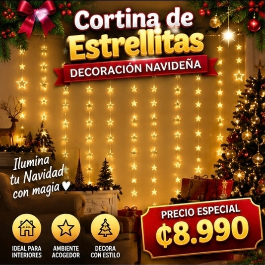 ⭐🎄 CORTINA DE ESTRELLITAS LED 🎄⭐