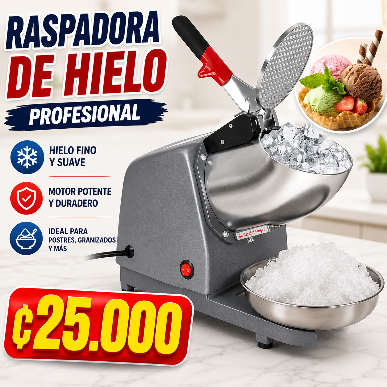 Triturador de Hielo Profesional
