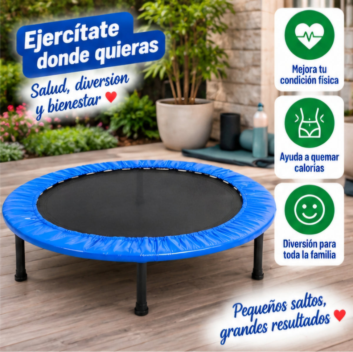 🔥 TRAMPOLÍN DE EJERCICIO 38in – ₡29.990 🔥