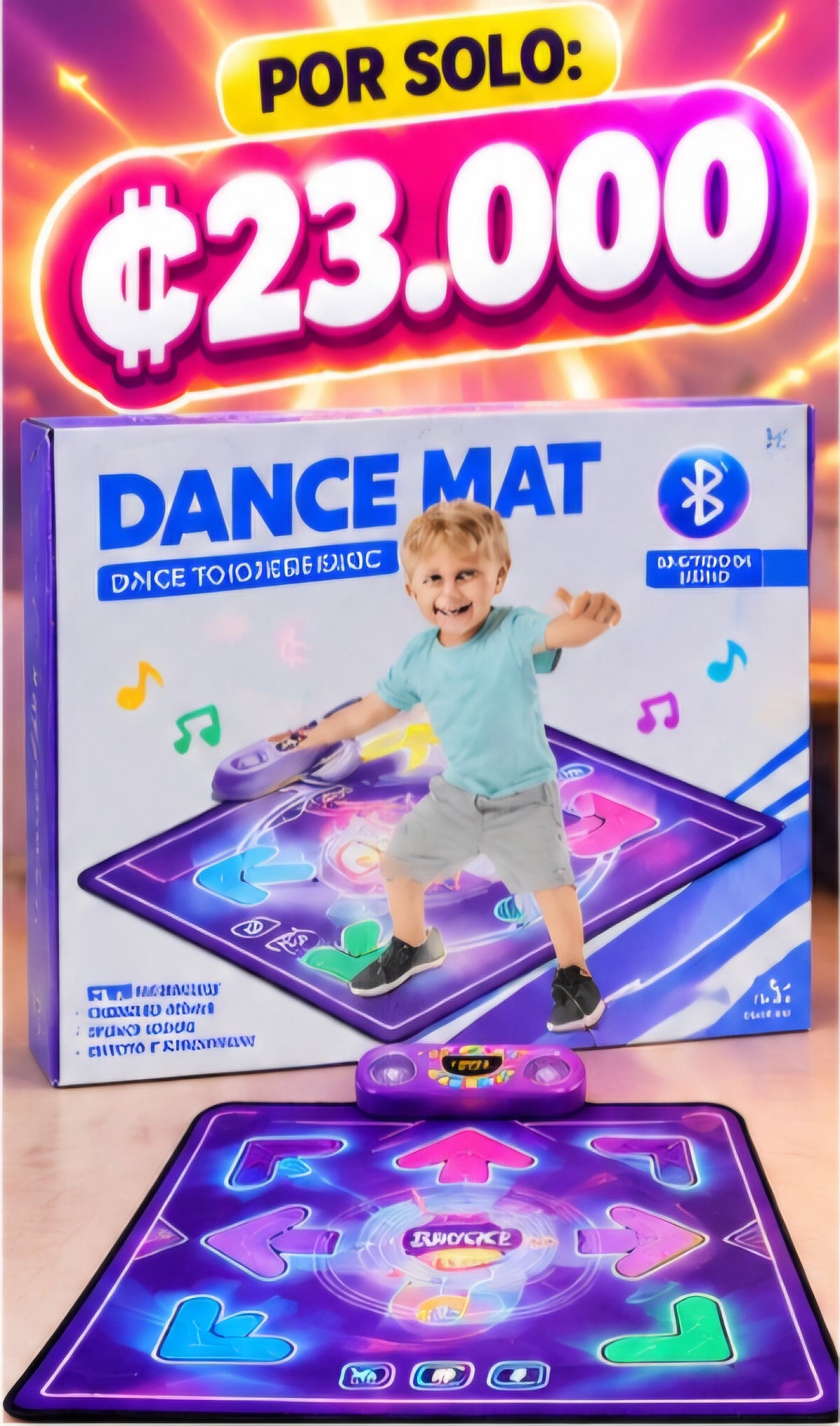 💃🎵 TAPETE DE BAILE INTERACTIVO – DANCE MAT 🎵💃