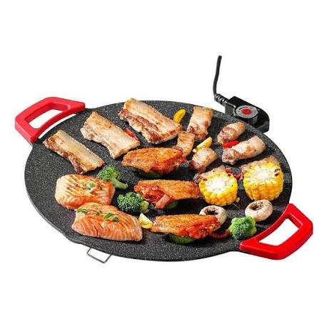 Sartén parrilla antiadherente plancha redonda coreana sin humo