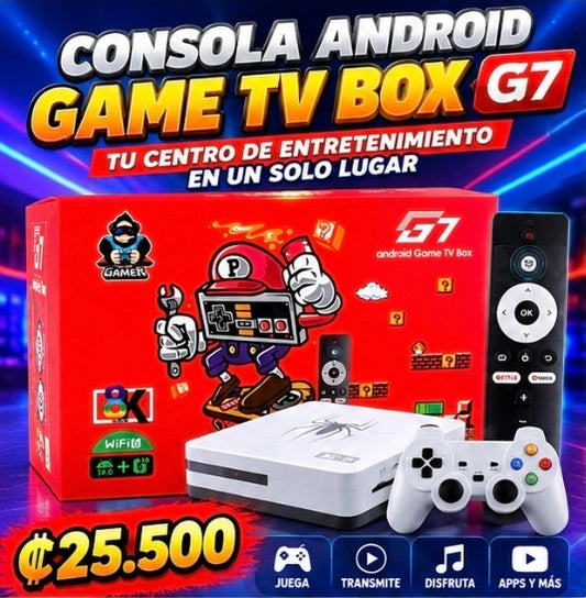 🎮 CONSOLA ANDROID GAME TV BOX G7 – ENTRETENIMIENTO TODO EN UNO