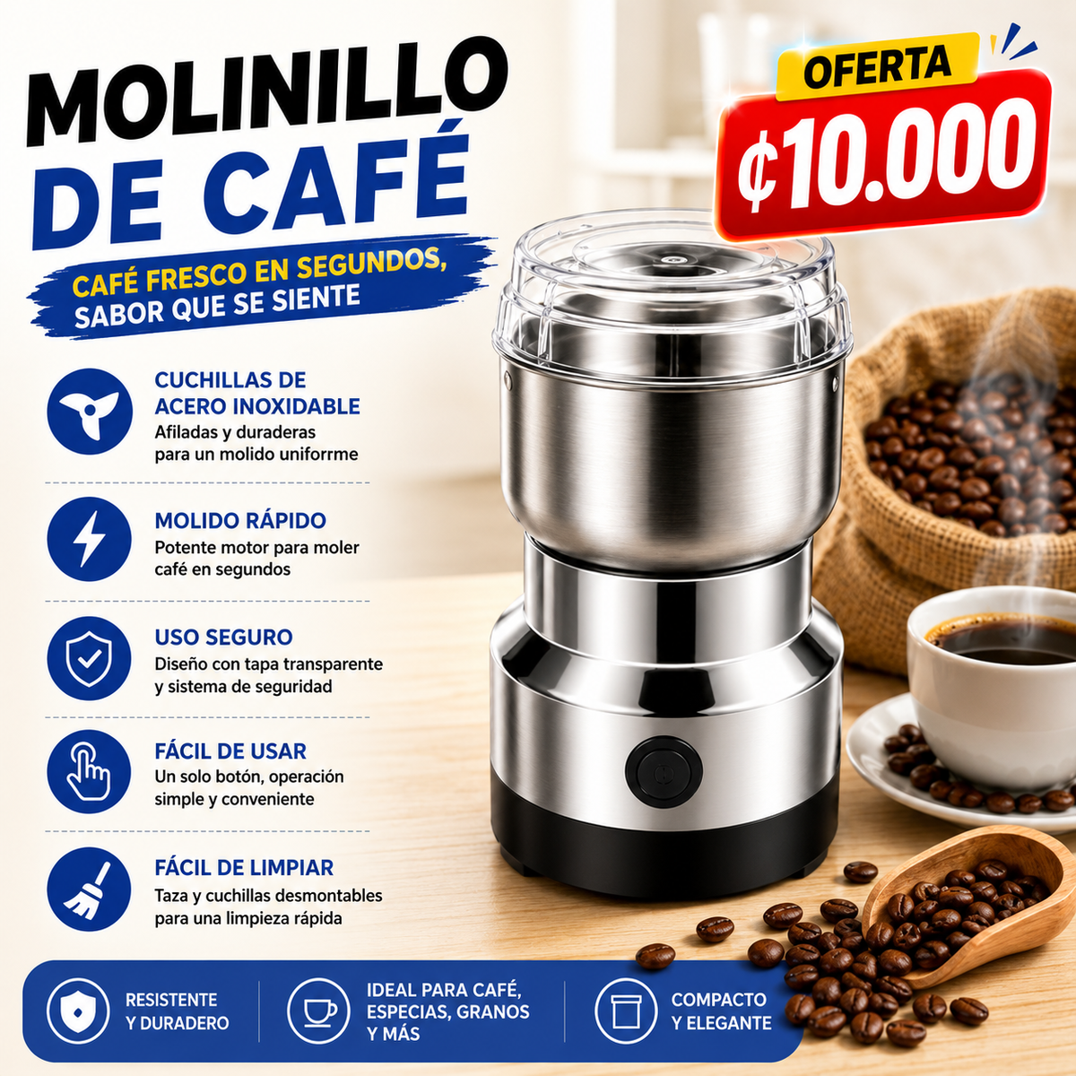 MOLINO ELECTRICO MULTIFUNCIONAL