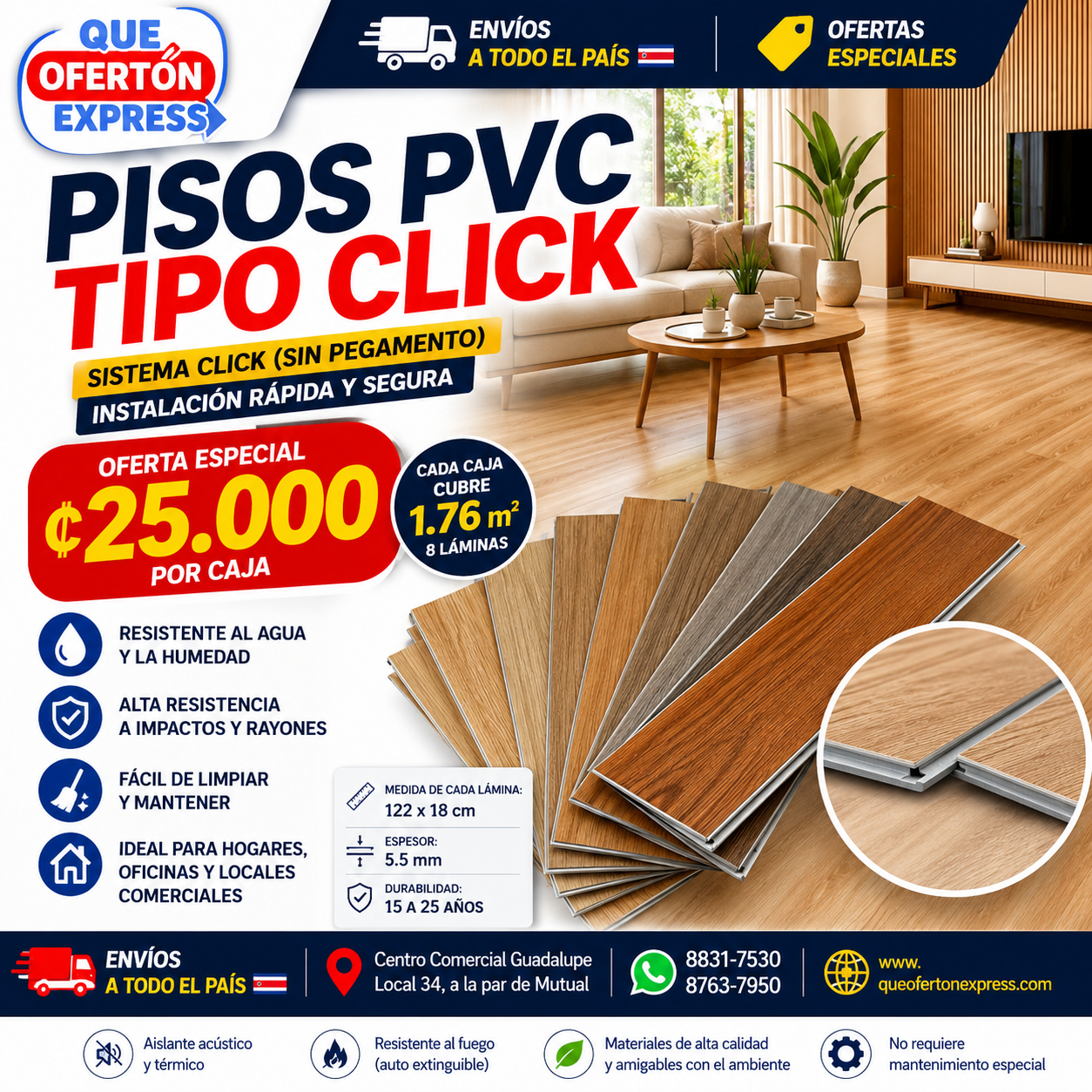 Pisos Pvc Tipo Click