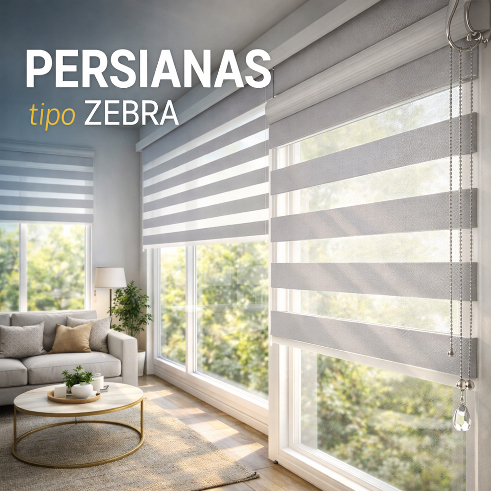 PERSIANAS TIPO ZEBRA 🦓 180x200