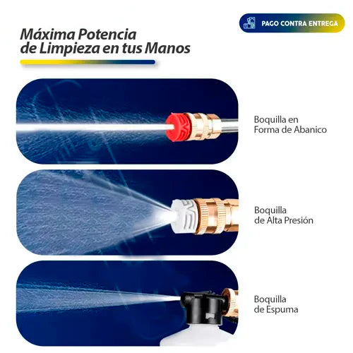 PISTOLA HIDROLAVADORA DE ALTA PRESIÓN PORTÁTIL 48V